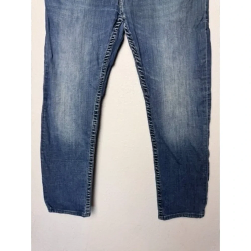 True Religion Rocco Denim Jeans Men Size 34‎ Y2K Workwear Faded Biker Streetwear